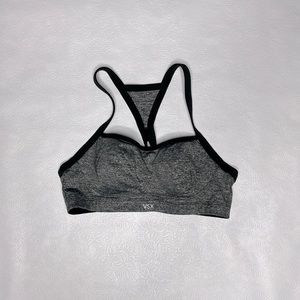 Victoria ‘s Secret Sports Bra 34B Heather Grey & Black Never Worn